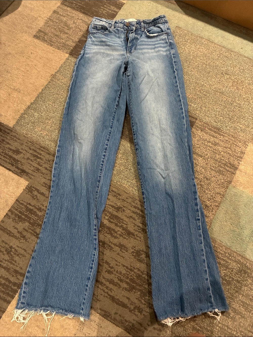 BKE Light Blue Washed Slim Fit High Rise Wide Leg
